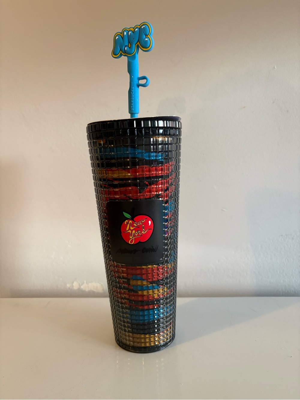 Starbucks x Marcos Chin NYC Collection 24oz Tumbler W/ exclusive NYC Straw Cover